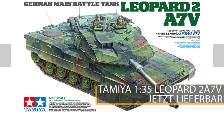 Leopard 2A7V - Bundeswehr Kampfpanzer - 1:35 - Tamiya 35387