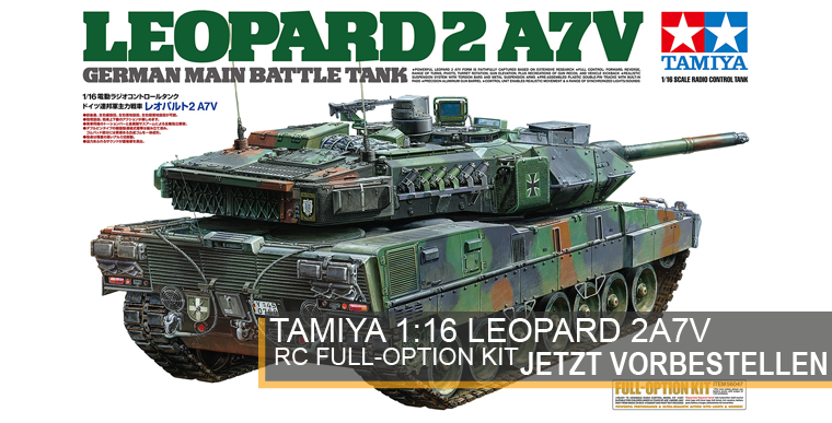 Tamiya 56047 - Leopard 2A7V - RC Full Option - 1:16