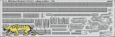 Fotoätzteile für 1:350 HMS Queen Elizabeth - Reling- Trumpeter 05324 - 1:350