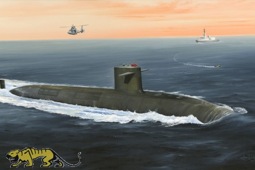 French Navy Le Triomphant SSBN - 1/350