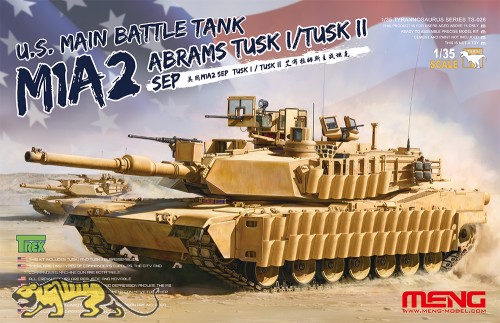 US Main Battle Tank M1A2 Abrams Tusk I / Tusk II SEP - 1/35