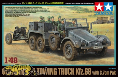 German 6x4 Towing Truck Kfz.69 with 3.7cm Pak - 1/48