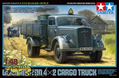 German 3ton 4x2 Cargo Truck - Opel Blitz - 1/48