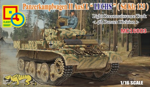 Panzerkampfwagen II Ausf. L - LUCHS - Sd.Kfz. 123 - Light Reconnaissance Tank - 4th Panzer Division - 1/16