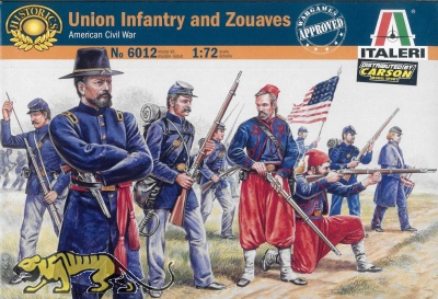 Unionstaaten Infanterie und Zuaven - Amerikanischer Bürgerkrieg - 1:72