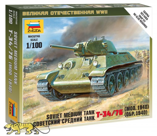 T-34/76 - Model 1940 - Soviet Medium Tank - 1/100