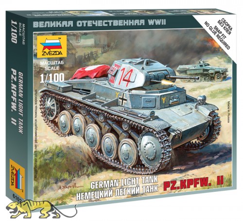 Panzerkampfwagen II - German Light Tank - 1/100