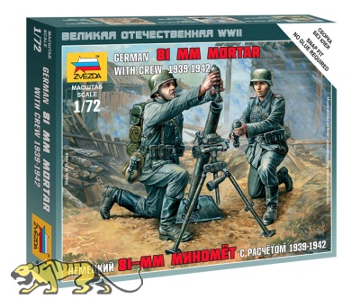 German 81mm Mortar with Crew - 1939 - 1942 - 1/72