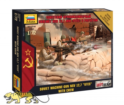 Soviet Machine-Gun NSV 12,7 Utes With Crew - 1/72