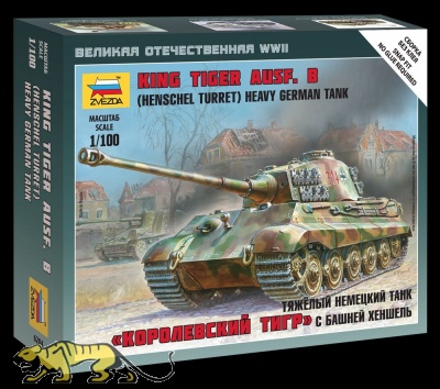 King Tiger Ausf. B - Henschel Turret - Heavy German Tank - 1/100