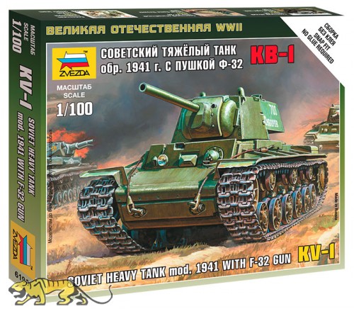 KV-1 - Soviet Heavy Tank - Model. 1941 with F-32 Gun - 1/100