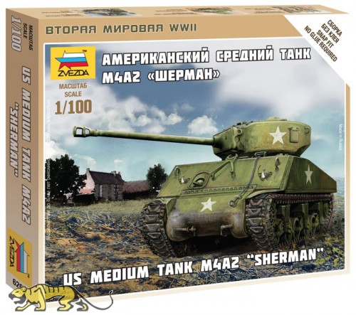 U.S. Medium Tank M4A2 Sherman - 1/100