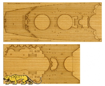 Wooden Deck Sheet for 1/350 IJN Yamato - Tamiya 78025 - 1/350