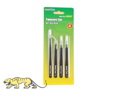 Tweezers Set - 4 Tweezers