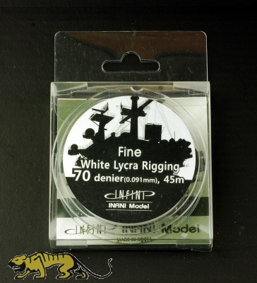 White Ship Rigging - Fine - 0,091mm - 1/350 - 45m