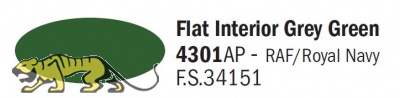 Italeri Acrylic 4301AP - Flat Interior Grey Green - FS34151 - 20ml