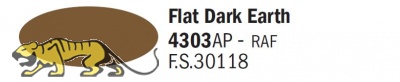 Italeri Acrylic 4303AP - Erde Dunkel Matt / Flat Dark Earth - FS30118 - 20ml