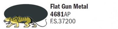 Italeri Acrylic 4681AP - Flat Gun Metal - FS37200 - 20ml