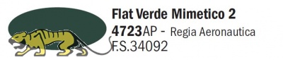 Italeri Acrylic 4723AP - Flat Verde Mimetico 2 - FS34092 - 20ml