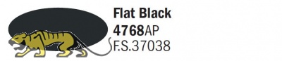 Italeri Acrylic 4768AP - Flat Black - FS37038 - 20ml