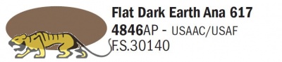 Italeri Acrylic 4846AP - Flat Dark Earth Ana 617 - FS30140 - 20ml