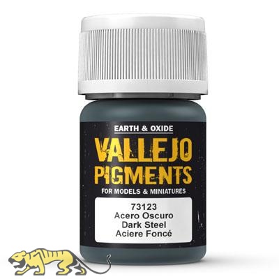 Vallejo Pigments 73123 Dark Steel, Pigment - 35ml