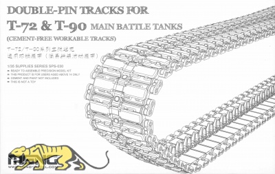 Double-Pin Tracks für T-72 & T-90 Main Battle Tanks - Bewegliche Einzelgliederkette - 1:35