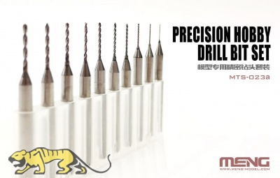 Tungsten Steel Drill Bits - 0,4mm - 1,3mm - 10 drills