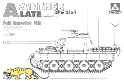 Panther - Ausf. A - Sd.Kfz. 171 / Sd.Kfz. 267 - 2in1 - Late Production with full Interior - 1/35