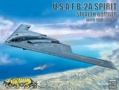 USAF B-2A Spirit - Stealth Bomber with MOP GBU-57 - 1/72