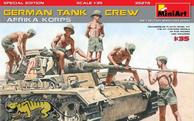 German Tank Crew - Afrika Korps - Special Edition - 1/35