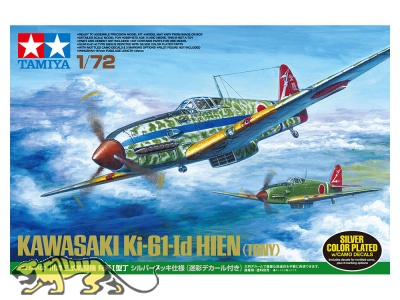 Kawasaki Ki-61-Id Hien - Tony - Silver color plated - inkl. Decals für Tarnmuster - 1:72