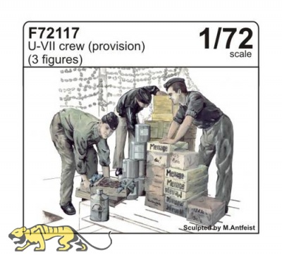 U-Boat Type VII Crew - Provisions - 3 figures - 1/72