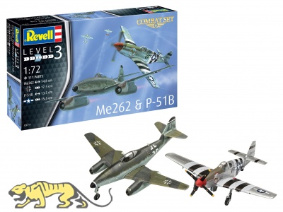 Combat Set - Messerschmitt Me 262 & P-51B Mustang - 1/72