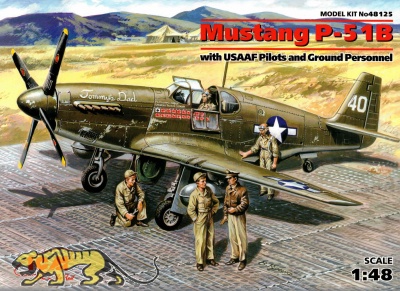 Mustang P-51B - with USAAF Pilots and Ground Personnel - 1/48