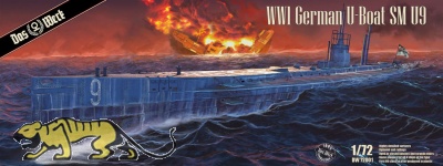 S.M. U-9 - German U-Boat - World War I - 1/72