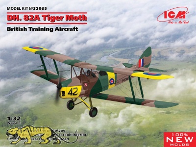 D.H. 82A Tiger Moth - British Training Aircraft - 1:32