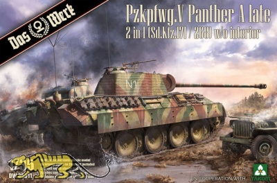 Panzerkampfwagen Panther Ausf. A - späte Produktion / Sd.Kfz. 267 Panzerbefehlswagen - 2in1 - 1:35