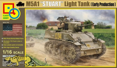 M5A1 - Stuart - US Light Tank - Early Version - 1/16