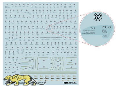 F-4 Phantom II - Access Door Decal Set A - for Tamiya - 1/48