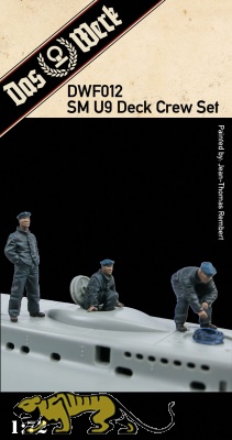 SM U-9 Deck Crew Set / Deck Besatzung - 3 Figuren - 1:72