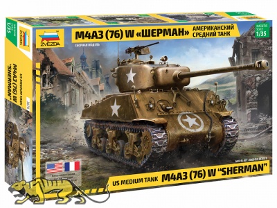 M4A3 (76) W Sherman - US Medium Tank - 1/35