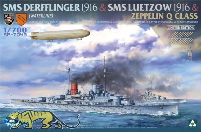 SMS Derfflinger & SMS Luetzow - 1916 & Q-Class Zeppelin - Limited Edition - 1/700