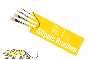 Stipple Brush Pack - Sizes 3, 5, 7, 10