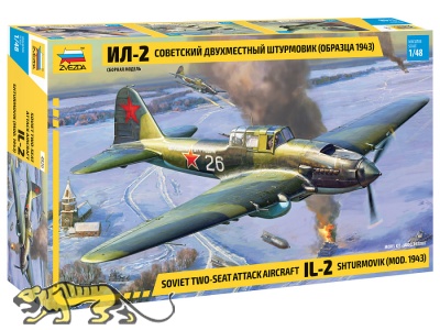 IL-2 Shturmovik - Soviet Attack Aircraft - Two-Seater - Model 1943 - 1/48