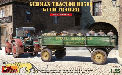 D8506 German Tractor with Trailer - 1/35