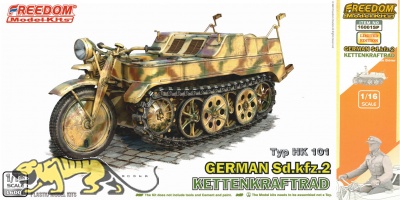 Sd.Kfz. 2 - Kettenkraftrad - Typ HK 101 - mit Fahrerfigur - Special Edition - 1:16