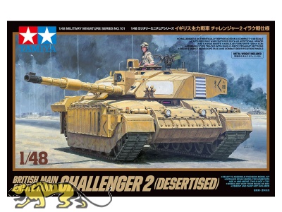 British Main Battle Tank Challenger 2 - Desertised - 1/48