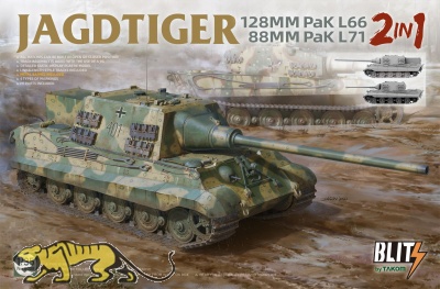 Jagdtiger 128mm PaK L/66  / 88mm PaK L/71 - 2in1 - 1/35