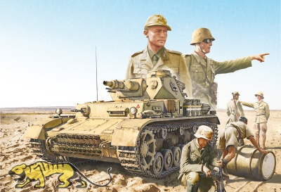 Panzerkampfwagen IV Ausf. F1 / F2 / G - with Afrika Korps Infantry - 1/35